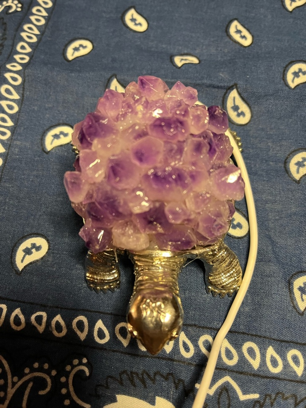 Amethyst Turtle Figurine night light
